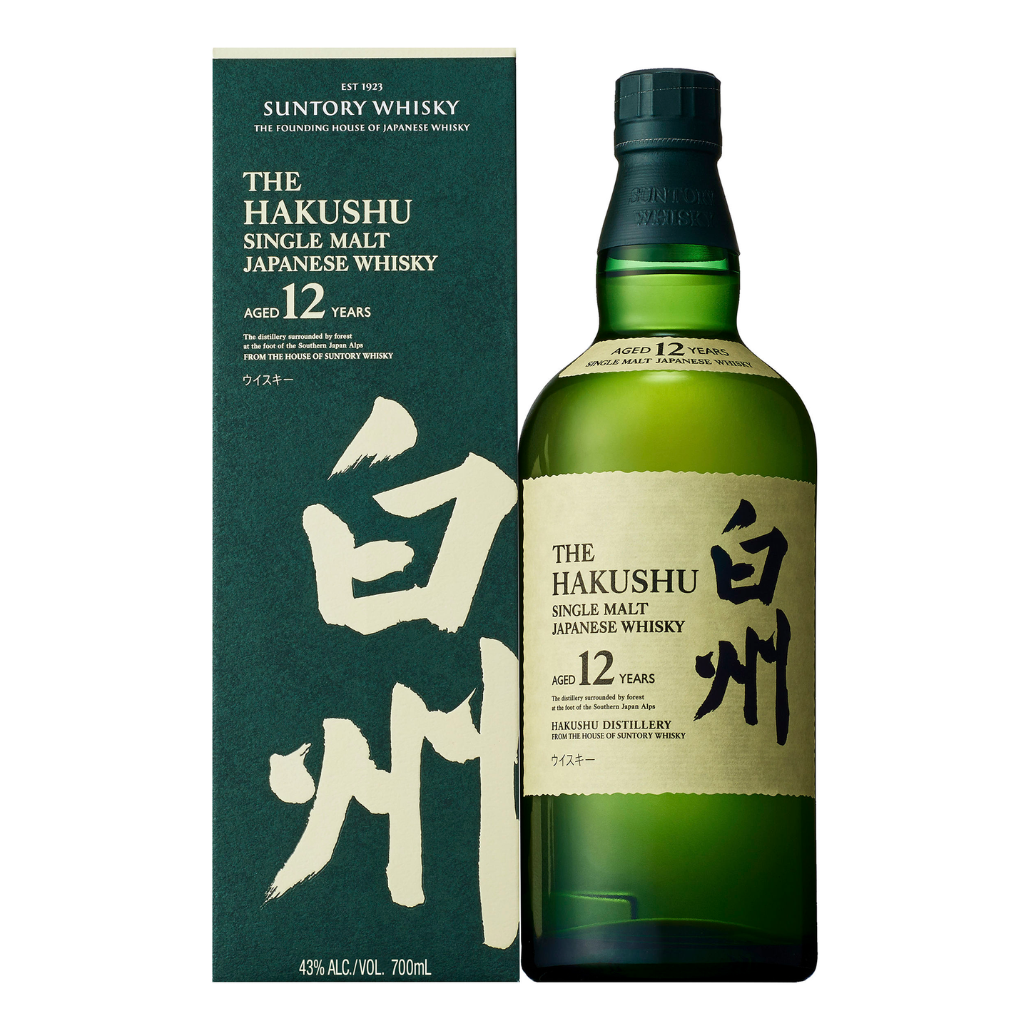 Hakushu 12 Year Old Single Malt Whisky 700ml