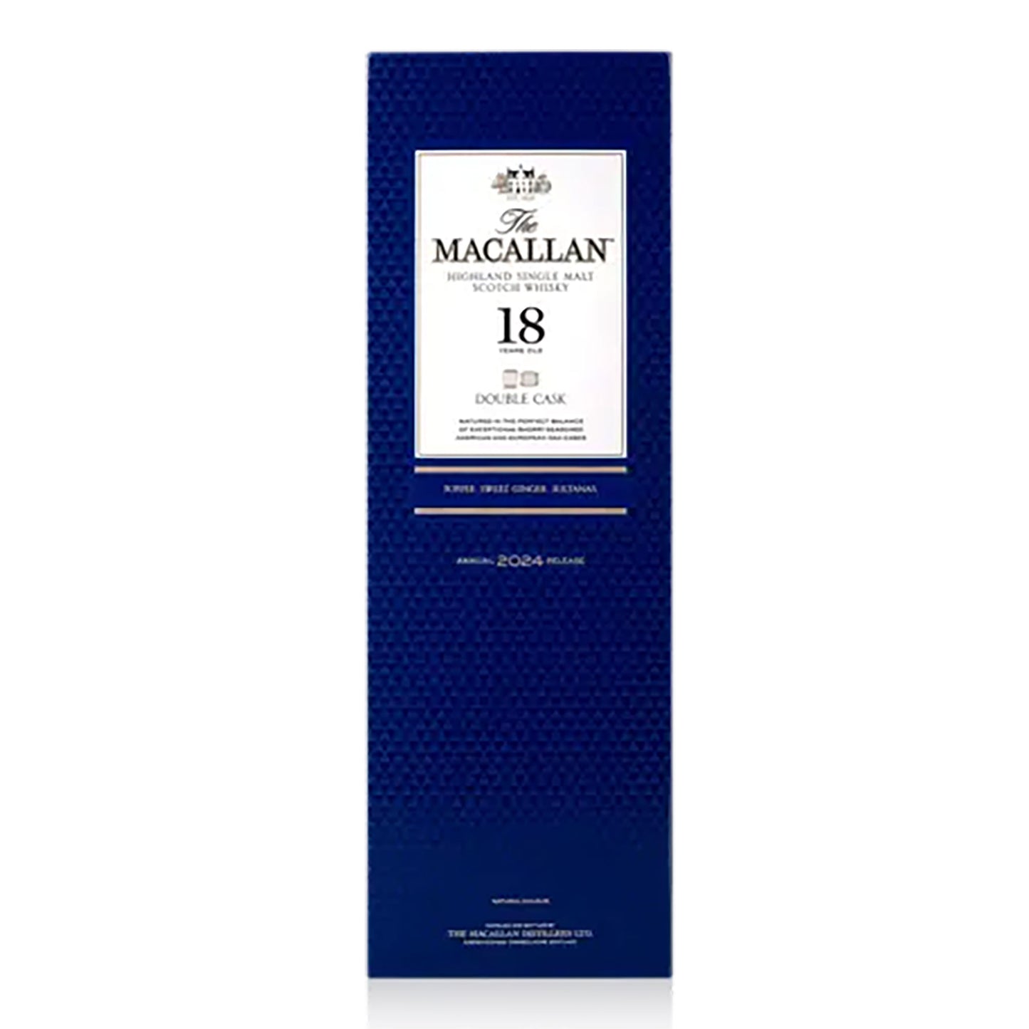 The Macallan Double Cask 18 Year Old Single Malt Scotch Whisky 700ml (2024 Release)
