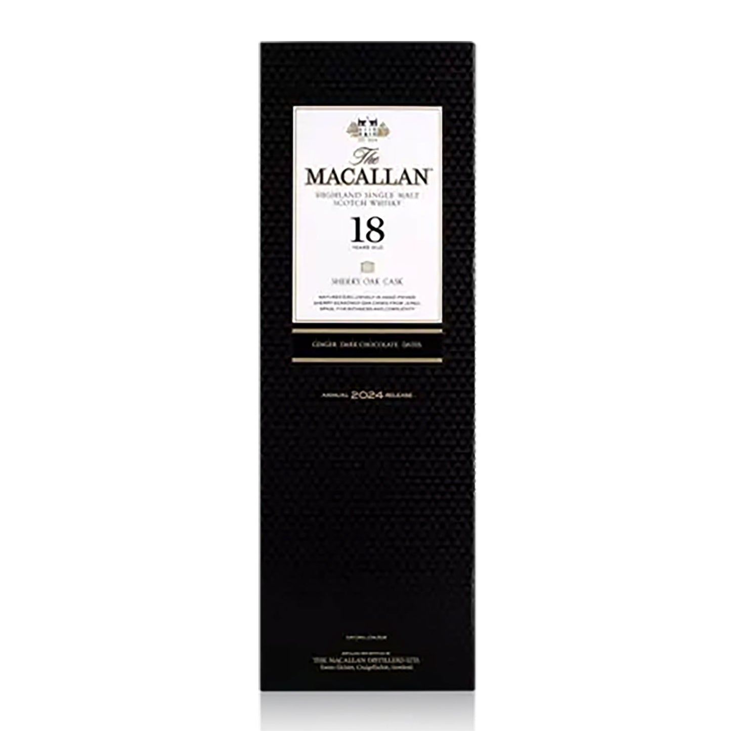 The Macallan Sherry Oak Cask 18 Years Old Single Malt Scotch Whisky 700ml (2024 Release)