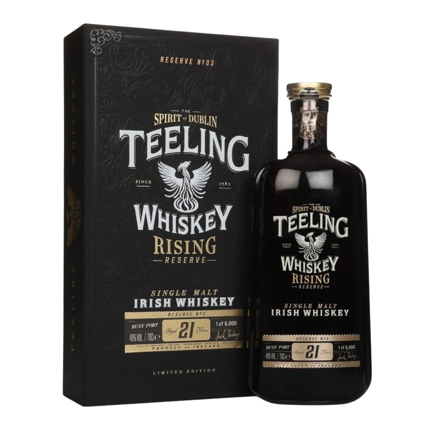 Teeling Rising Reserve 21 Year Old Single Malt Irish Whiskey 700ml