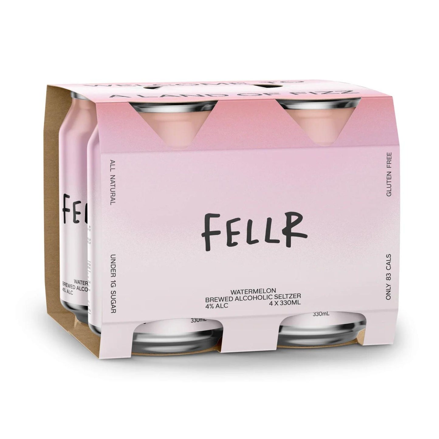 Fellr Watermelon Seltzer (4 Pack)