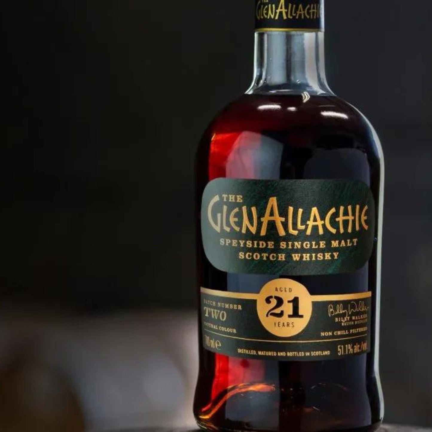GlenAllachie 21 Year Old Single Malt Scotch Whisky 700ml (Batch 2)
