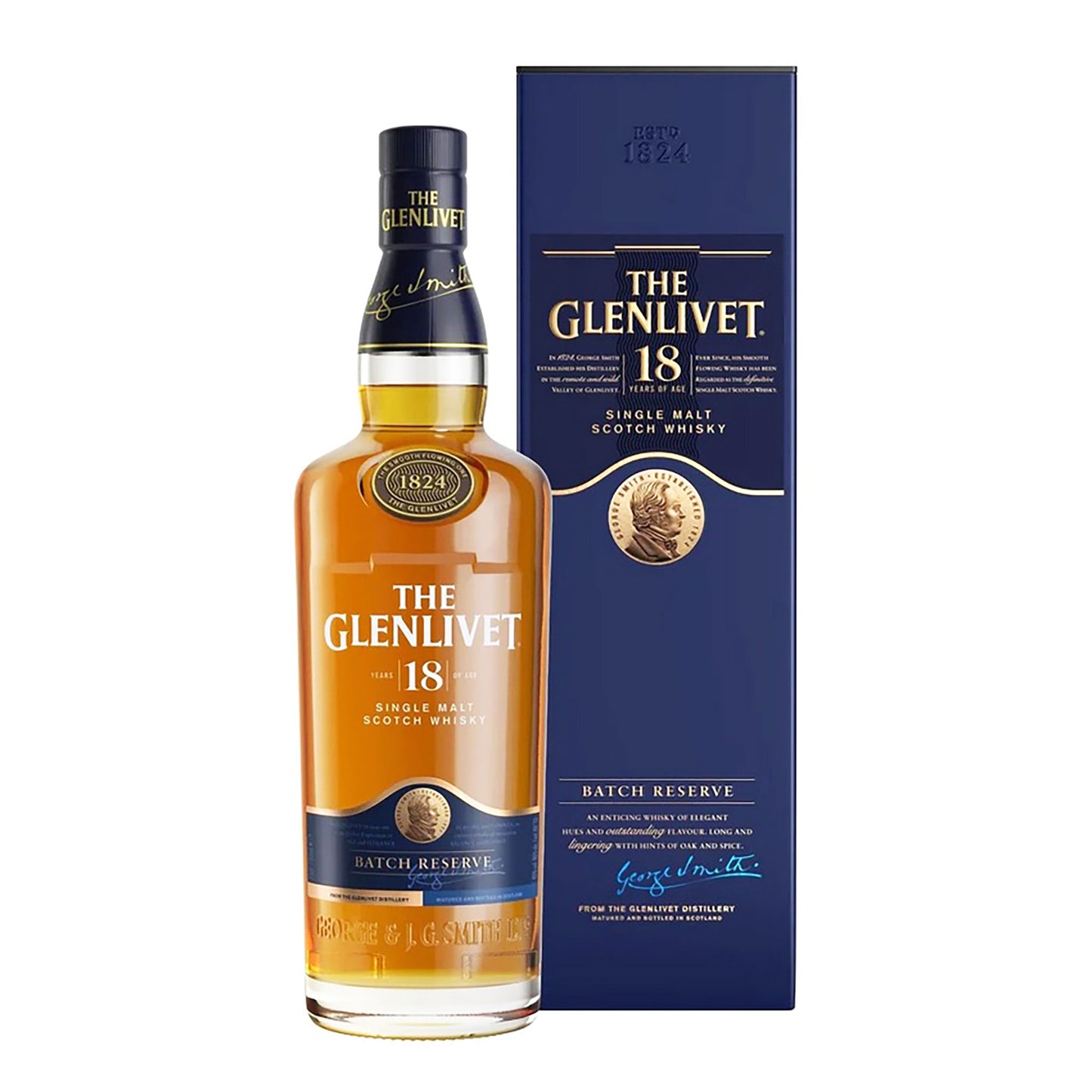 The Glenlivet 18 Year Old Single Malt Scotch Whisky 700ml
