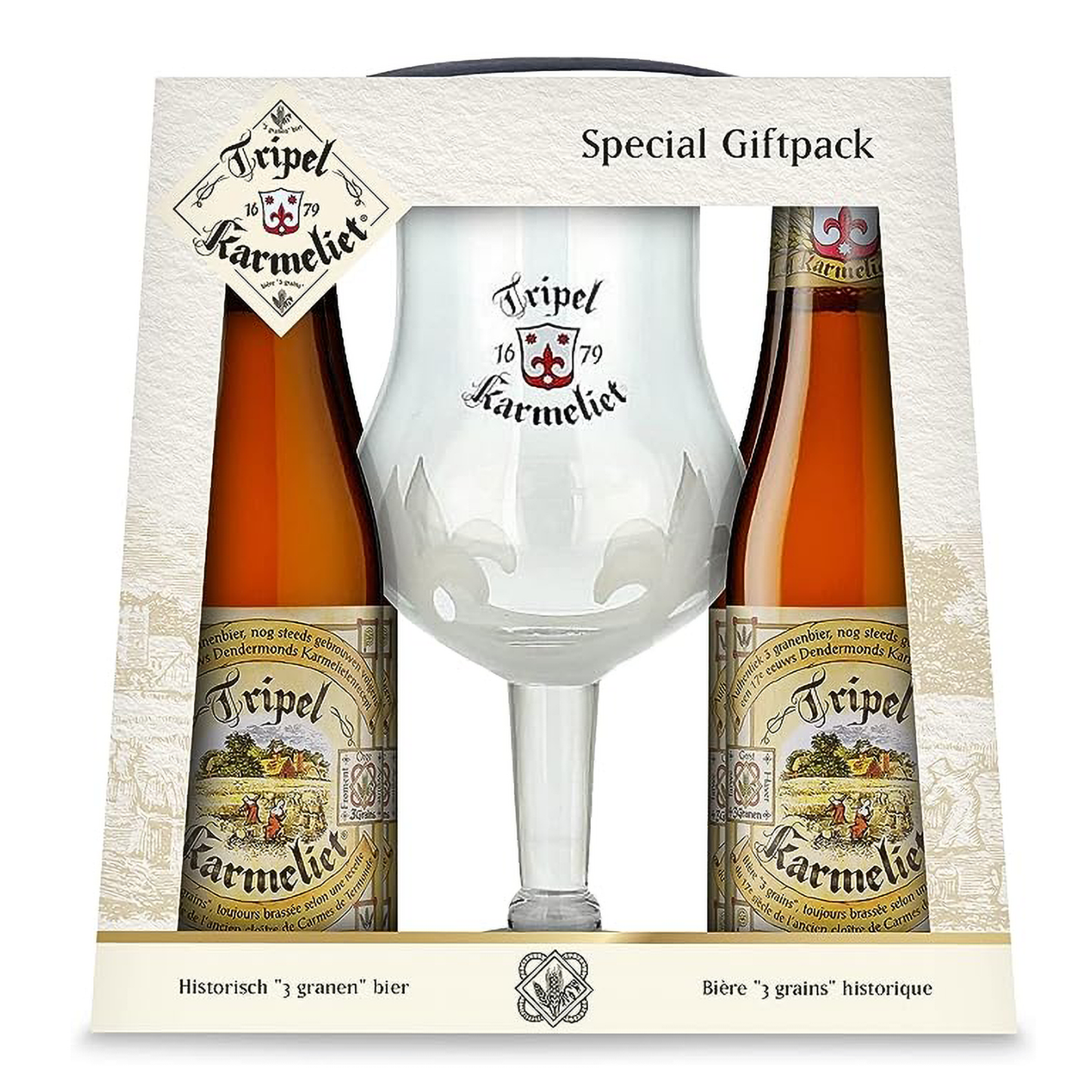 Brouwerij Bosteels Tripel Karmeliet 4 Pack with Glass