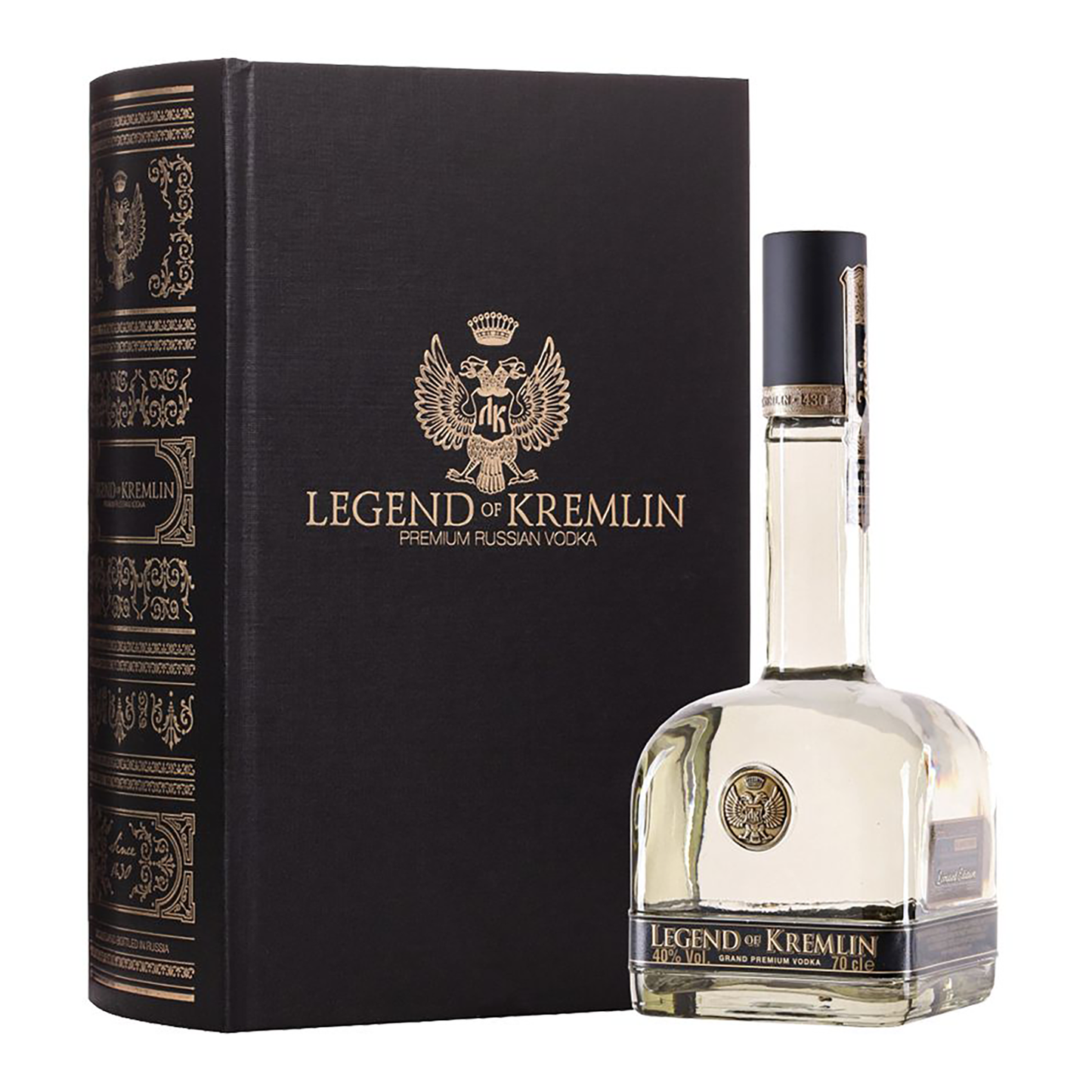 Legend of Kremlin Russian Vodka 700ml (Black Book)