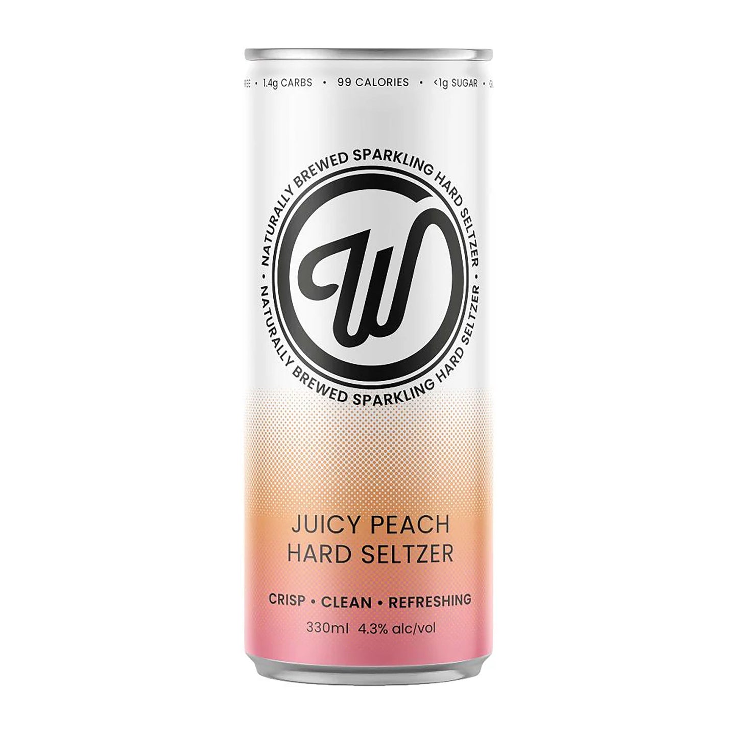Wayward Brewing W Seltzer Juicy Peach (4 Pack)