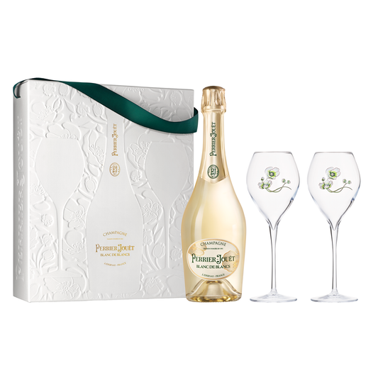 Perrier-Jouet Blanc de Blanc NV + 2 Glasses Set