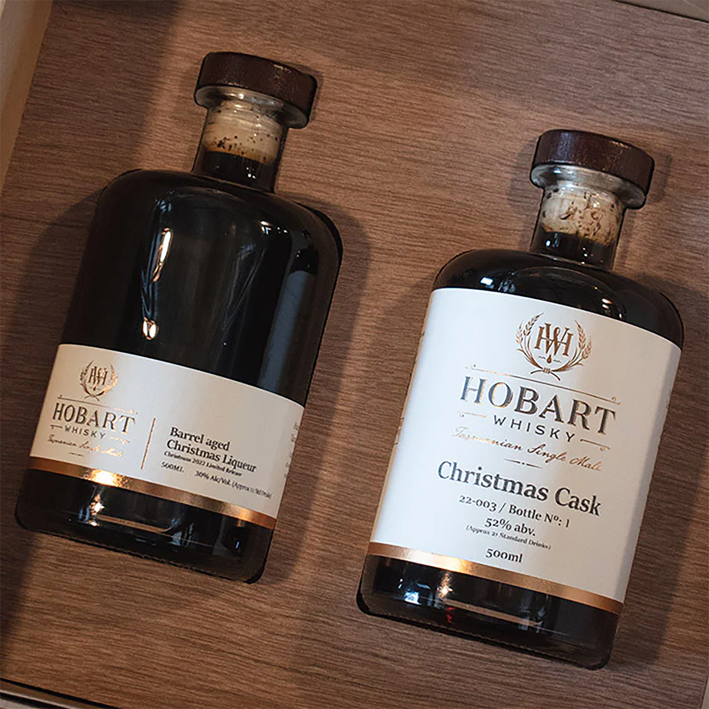 Hobart Whisky Christmas Cask Single Malt & Barrel Aged Whisky Liqueur Gift Pack