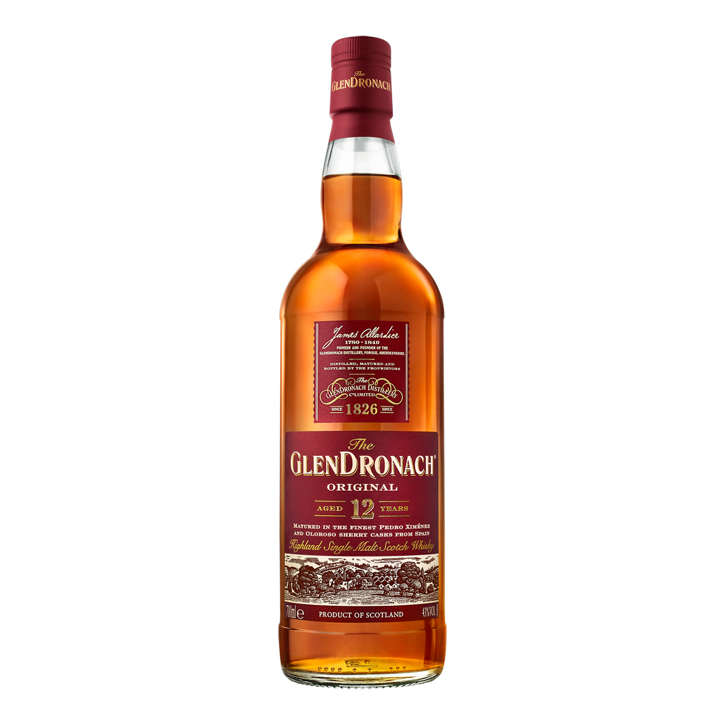 The Glendronach 12 Year Old Single Malt Whisky 700ml