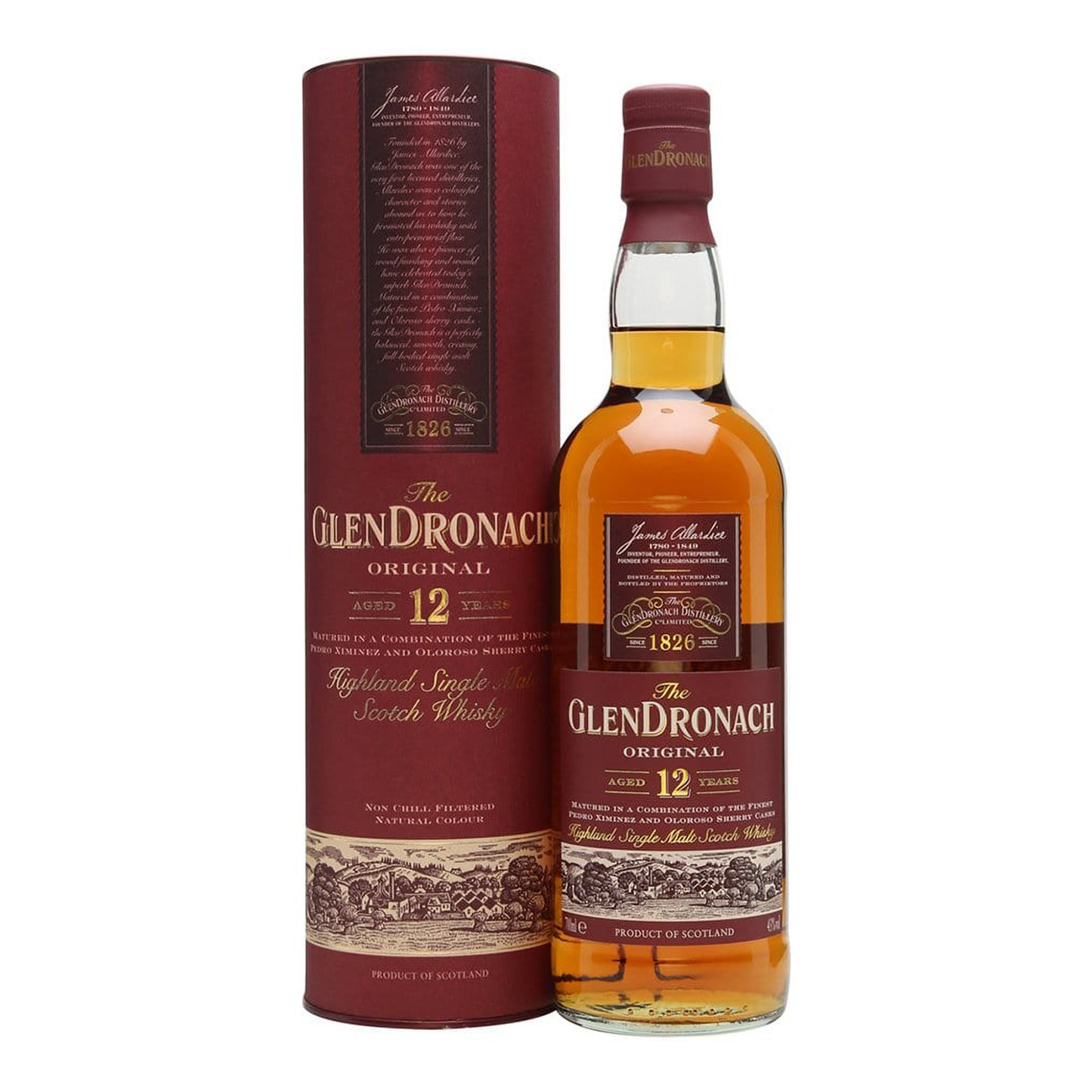 The Glendronach 12 Year Old Single Malt Whisky 700ml