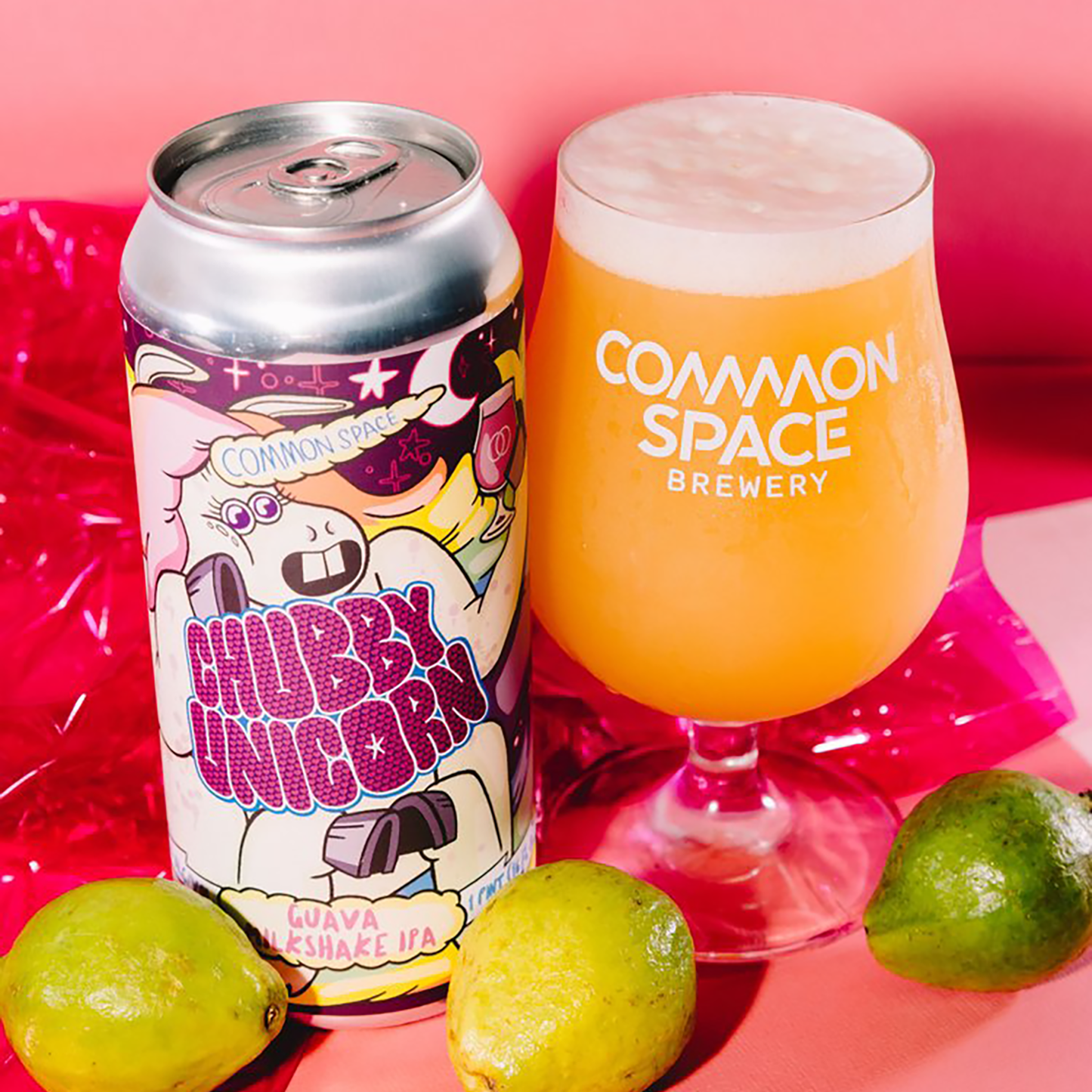 Common Space Brewing Chubby Unicorn Guava Milkshake IPA (4 Pack)