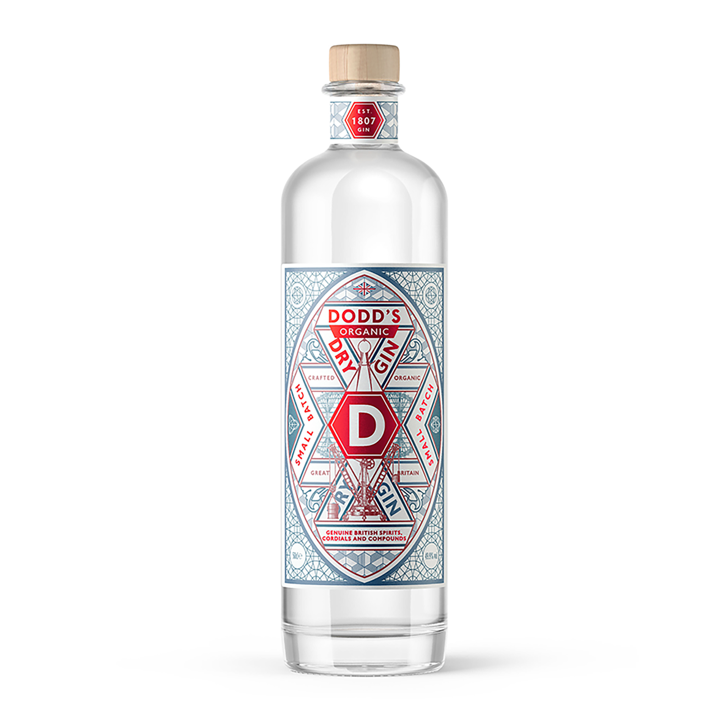 Dodd's Organic London Dry Gin 500ml - CBD Cellars