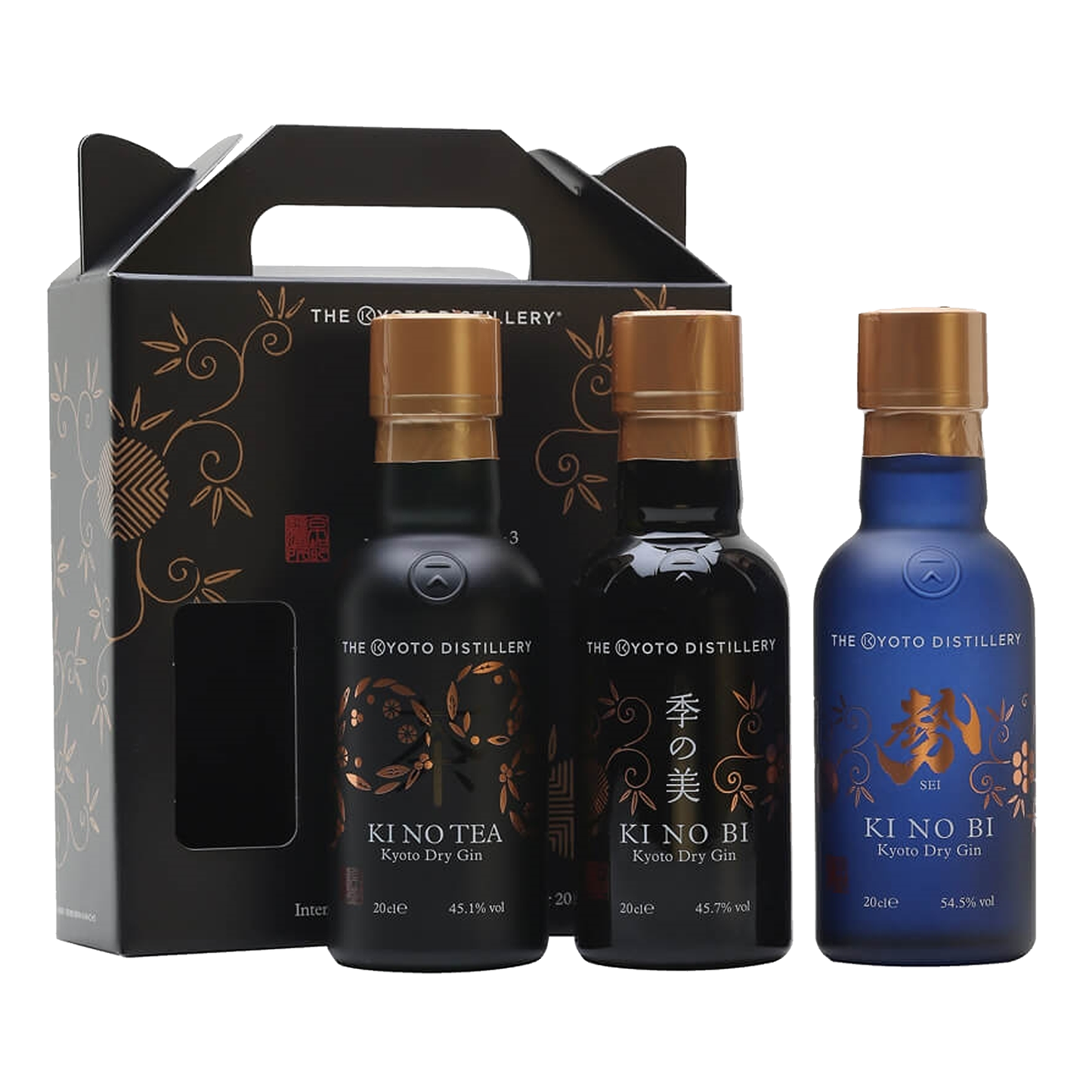 The Kyoto Distillery KI NO BI³ Gin Tasting Set (3 x 200ml)