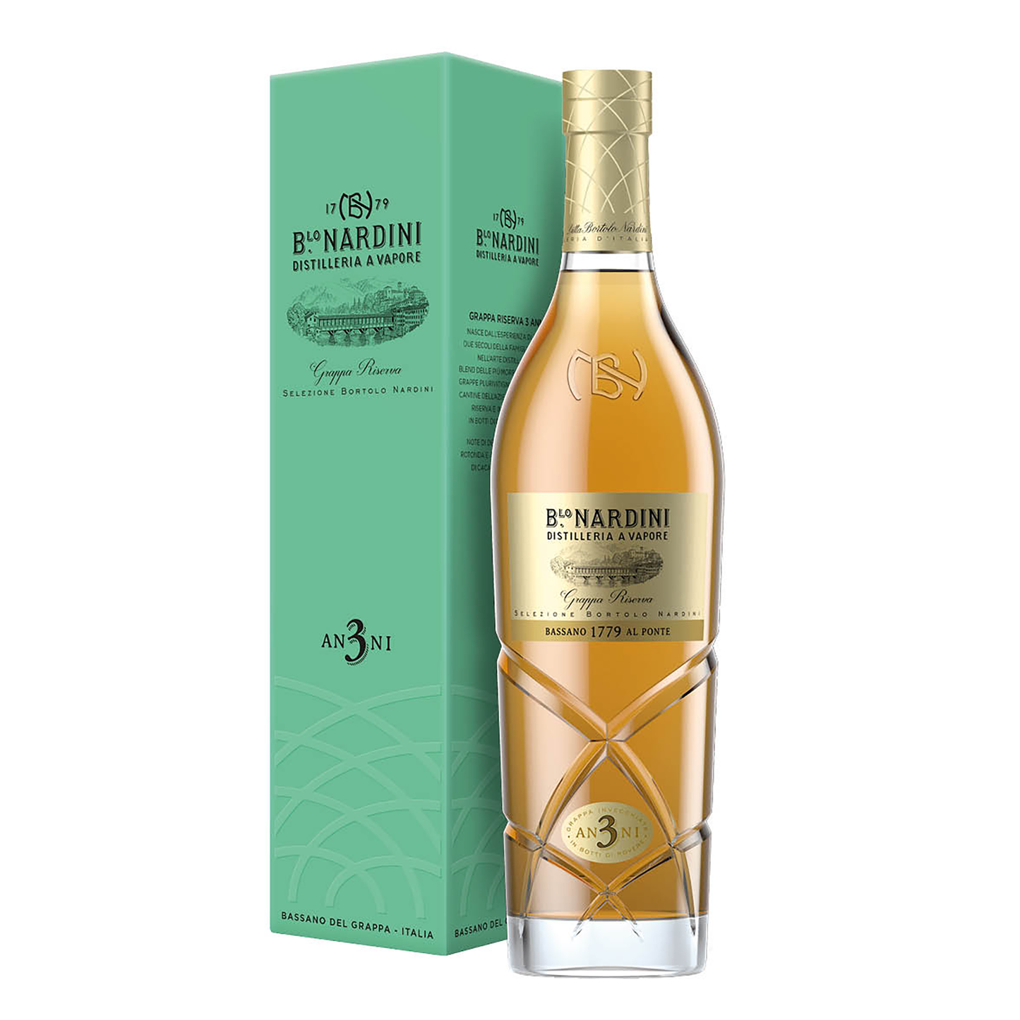 Nardini Grappa Riserva 3 Year Old 700ml - CBD Cellars