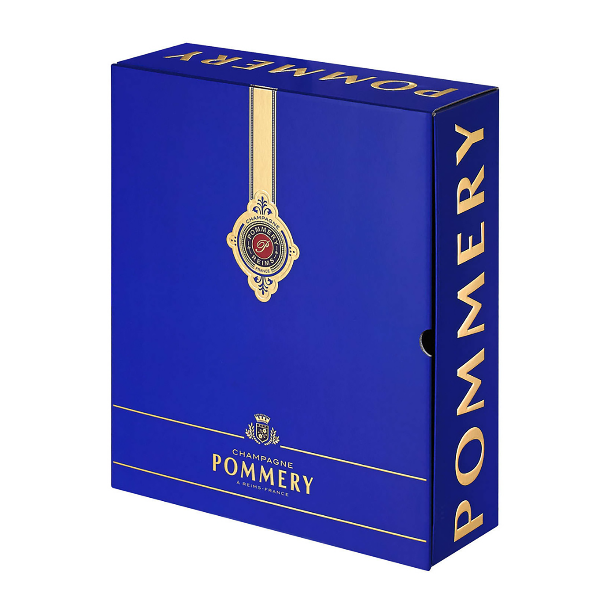 Pommery Brut Royal NV + 2 Champagne Glasses Set - CBD Cellars