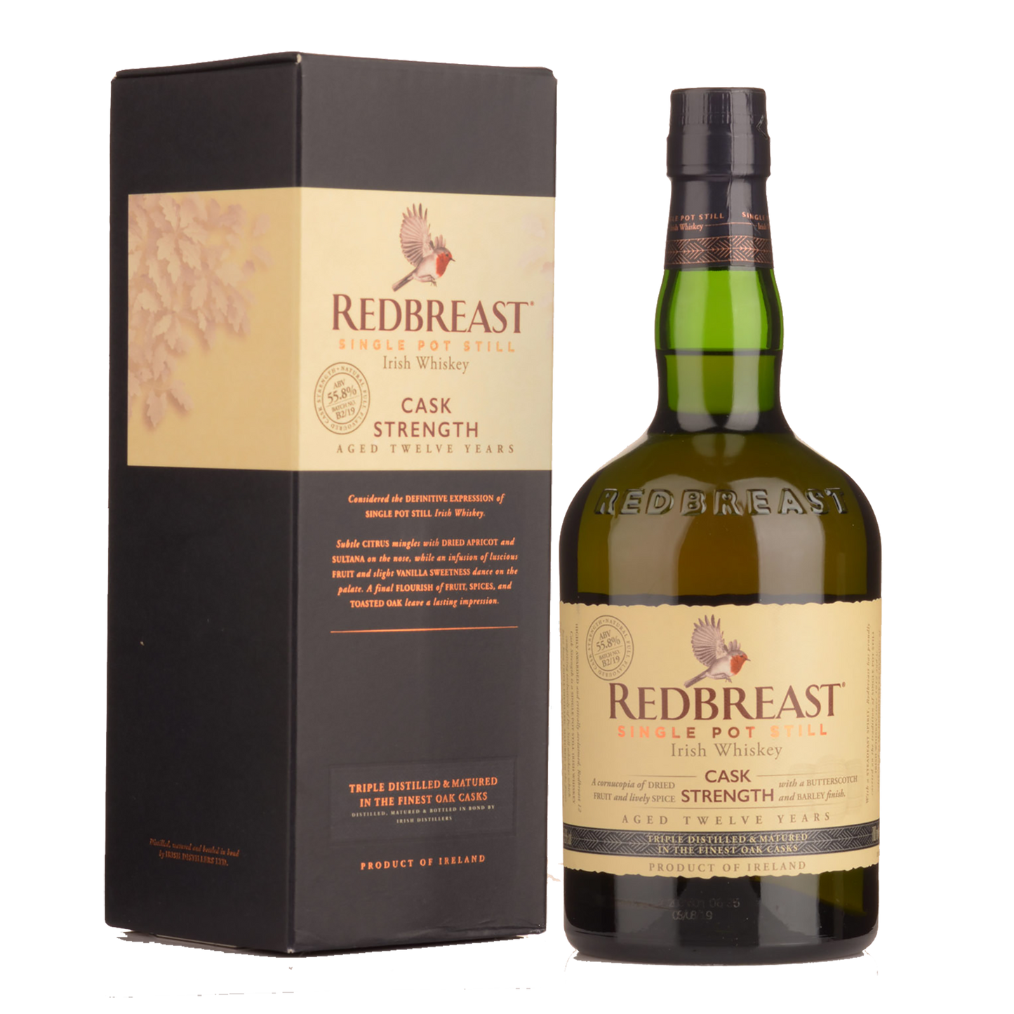 Redbreast Cask Strength 12 Year Old Single Pot Still Irish Whiskey 700ml - CBD Cellars