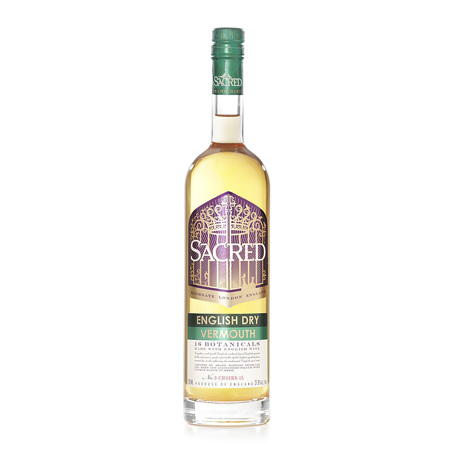 Sacred English Dry Vermouth 750ml - CBD Cellars