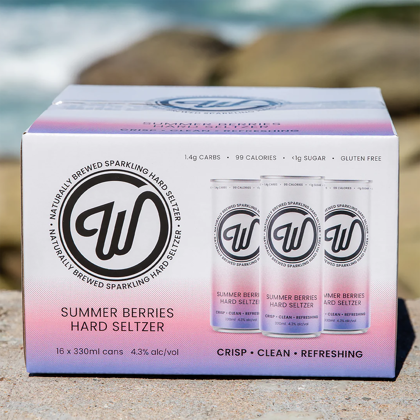 Wayward Brewing W Seltzer Summer Berries (Case)