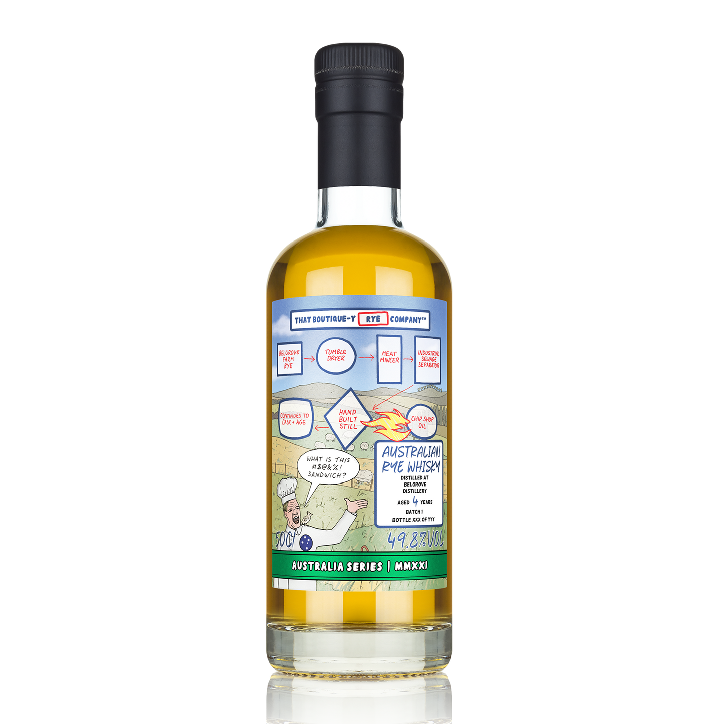 That Boutique-y Whisky Company Belgrove Distillery 4 Year Old Rye Whisky 500ml - CBD Cellars