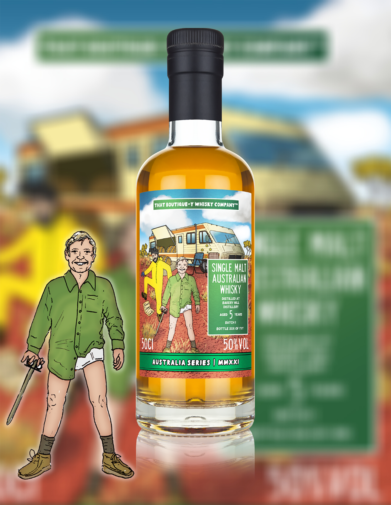 That Boutique-y Whisky Company Bakery Hill Distillery 5 Year Old Single Malt Whisky 500ml - CBD Cellars