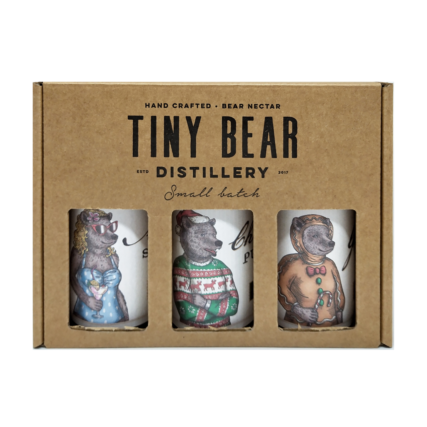Tiny Bear Distillery Christmas Tasting Trio Gin Set - CBD Cellars