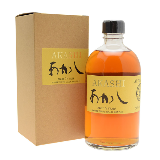 White Oak Akashi 5 Year Old White Wine Cask Single Malt Japanese Whisky 500ml - CBD Cellars