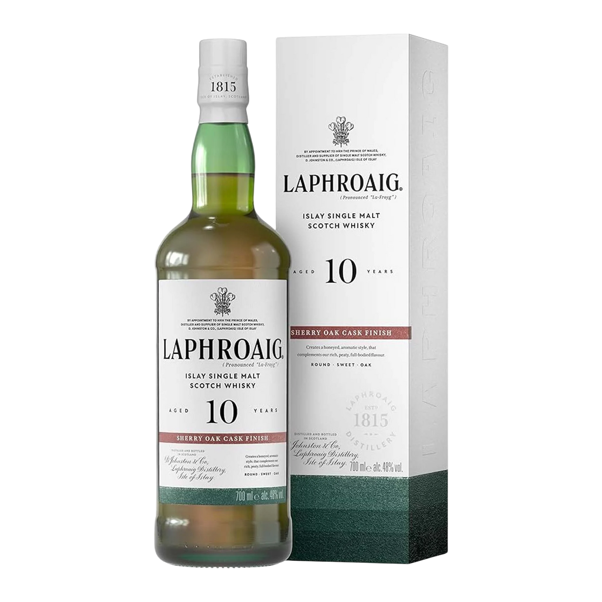 Laphroaig 10 Year Old Sherry Oak Finish Single Malt Scotch Whisky 700ml