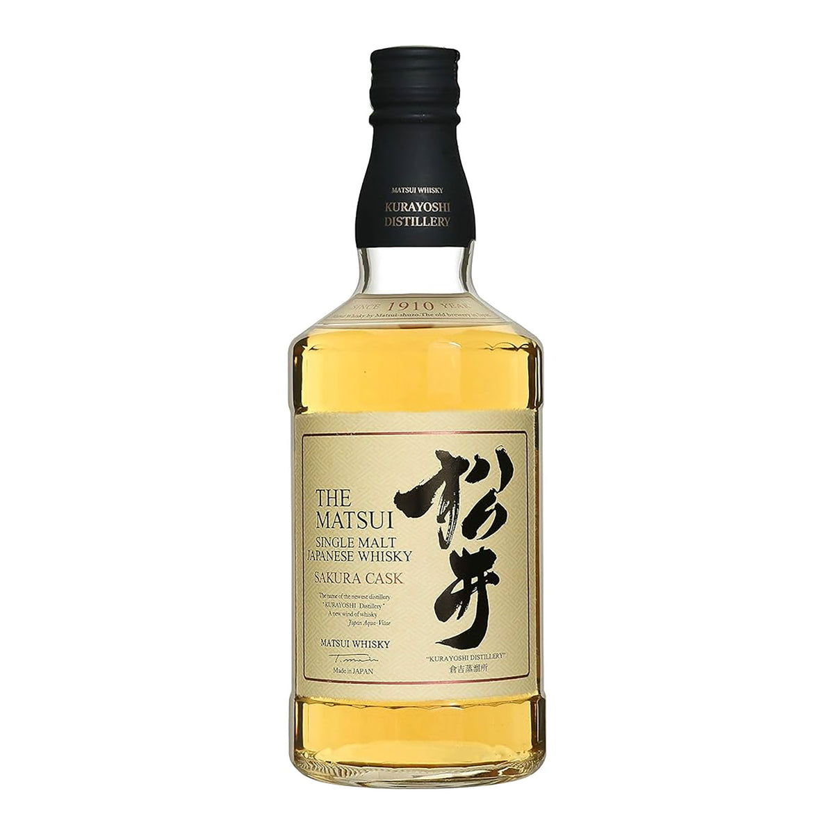 Kurayoshi Matsui Sakura Cask Single Malt Japanese Whisky 700ml