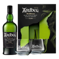 Ardbeg 10 Year Single Malt Scotch Whisky + 2 Glasses Gift Pack