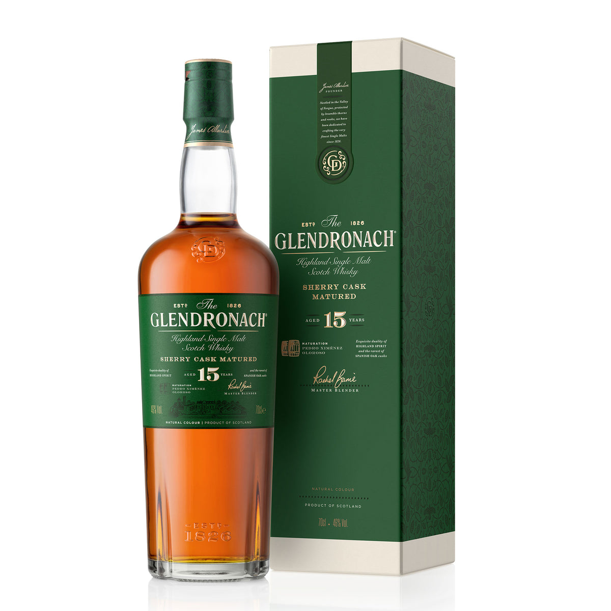 The Glendronach 15 Year Old Single Malt Whisky 700ml (New Release)