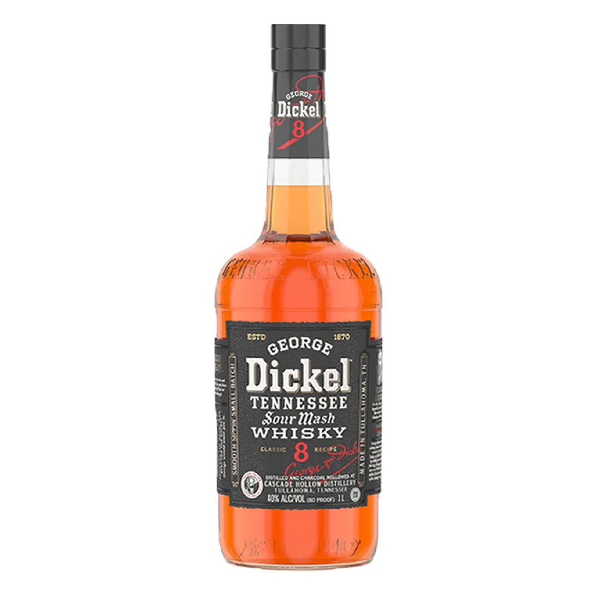 George Dickel Classic Recipe No.8 Tennessee Whiskey 1L