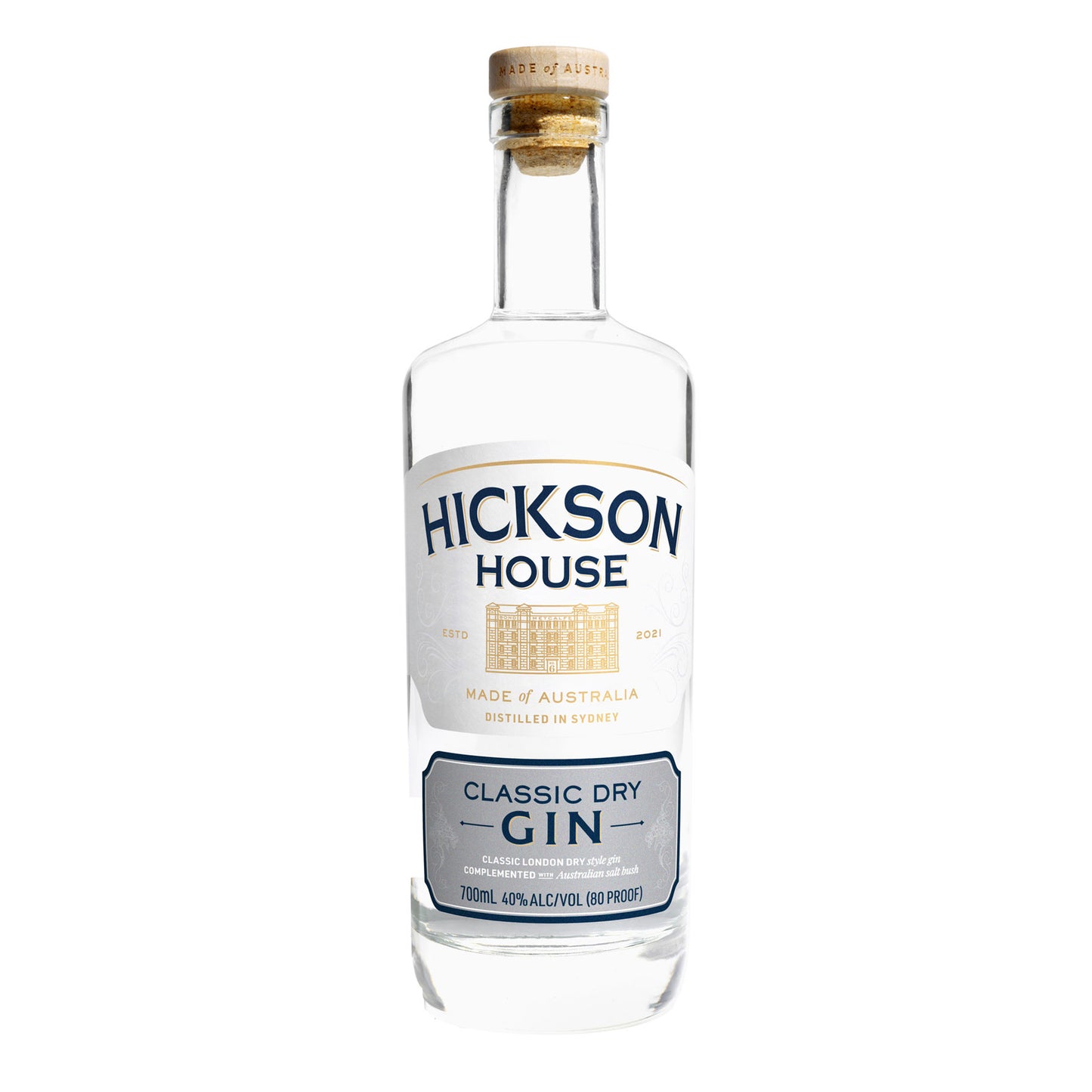 Hickson House Classic Dry Gin 700ml