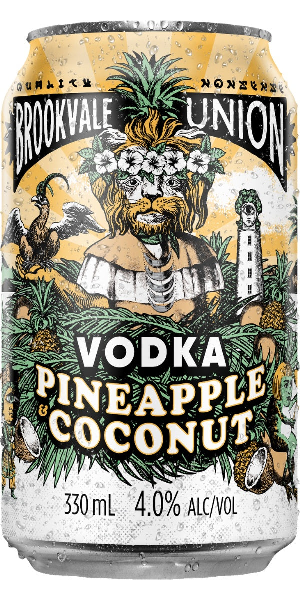 Brookvale Union Vodka Pineapple & Coconut (6 Pack)