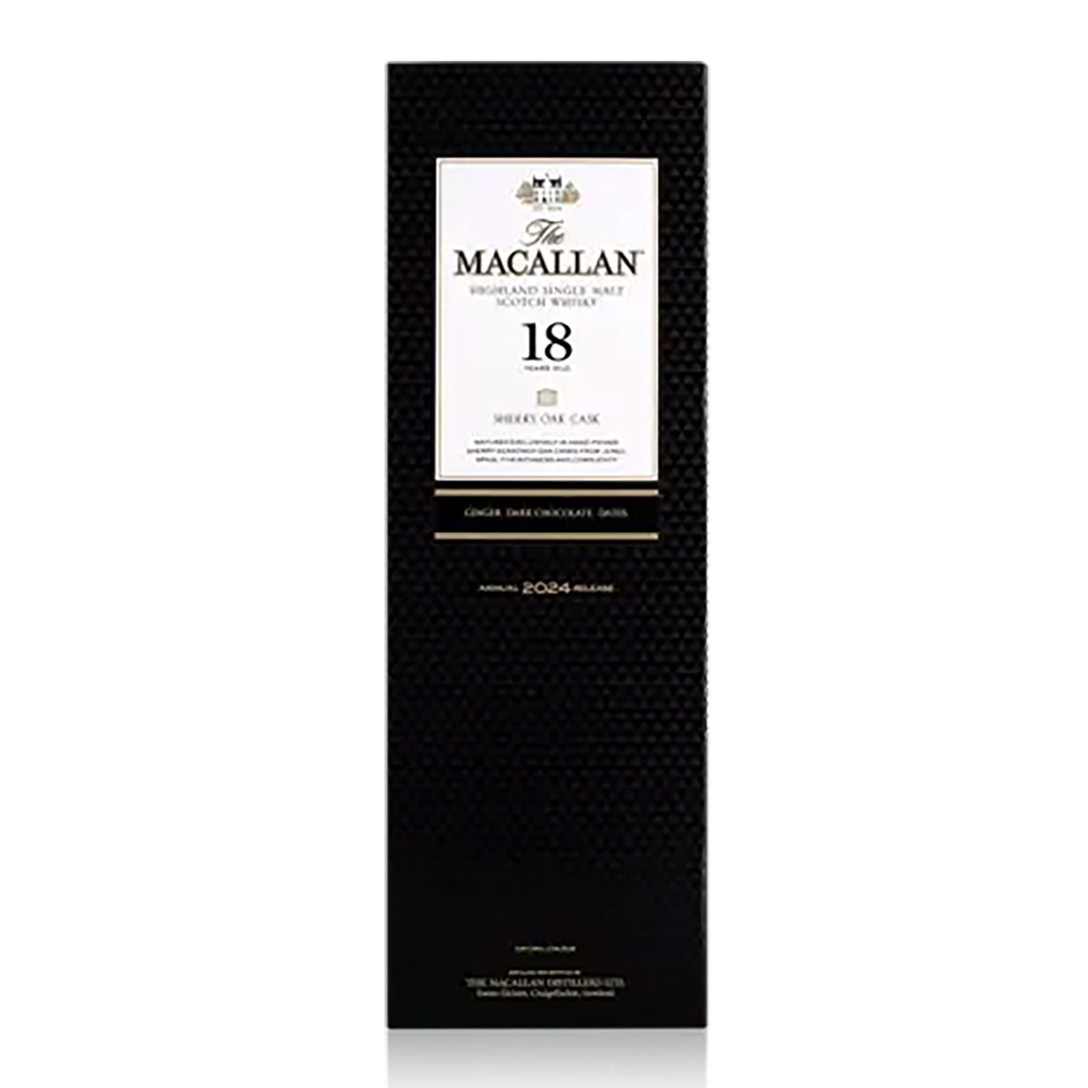 The Macallan Sherry Oak Cask 18 Years Old Single Malt Scotch Whisky 700ml (2024 Release)