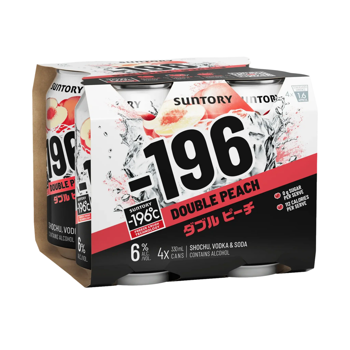 Suntory -196 Double Peach (4 Pack)