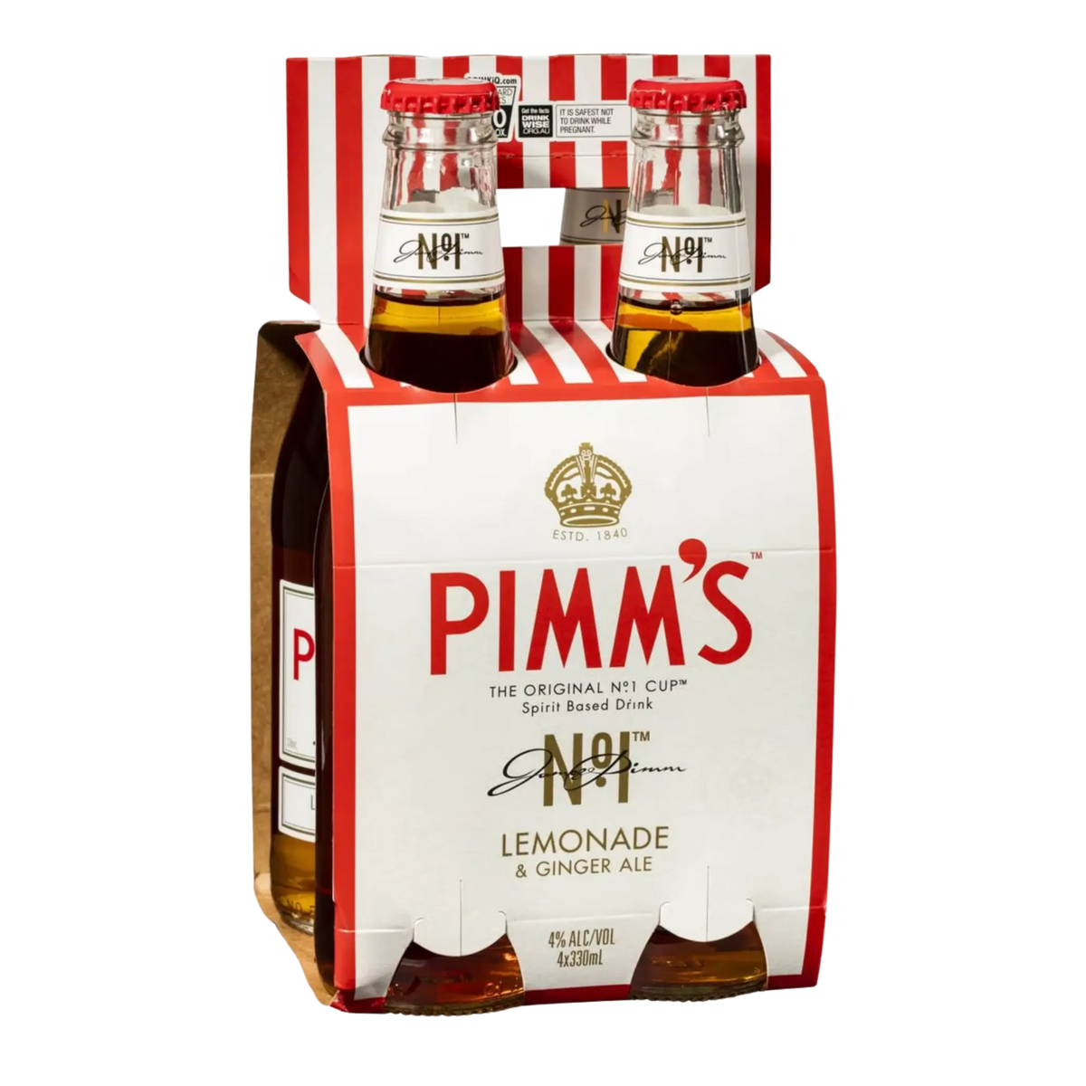 Pimm's No 1 Cup Lemonade & Ginger Ale (4 Pack)