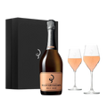Billecart-Salmon Le Rose NV + 2 Glasses Gift Set