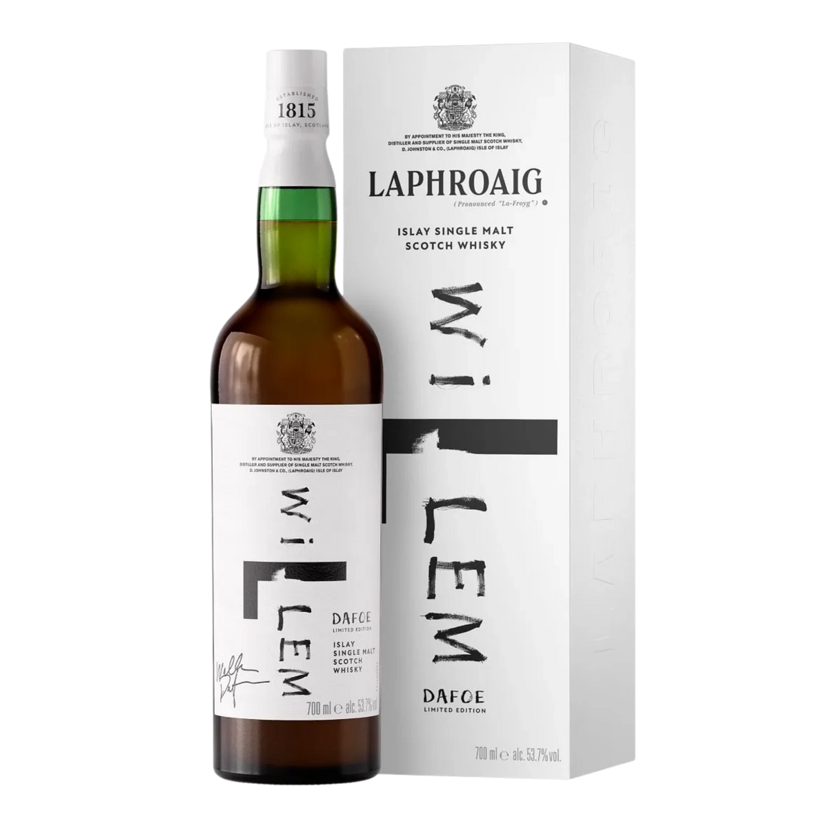 Laphroaig 14 Year Old Single Malt Scotch Whisky Willem Dafoe Limited Edition 700ml
