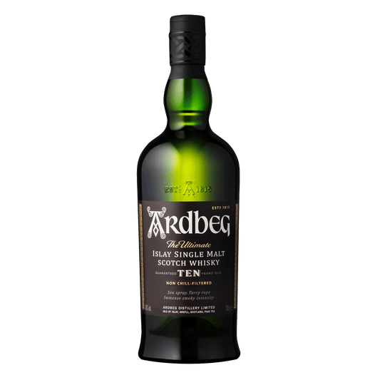 Ardbeg 10 Year Single Malt Scotch Whisky + 2 Glasses Gift Pack
