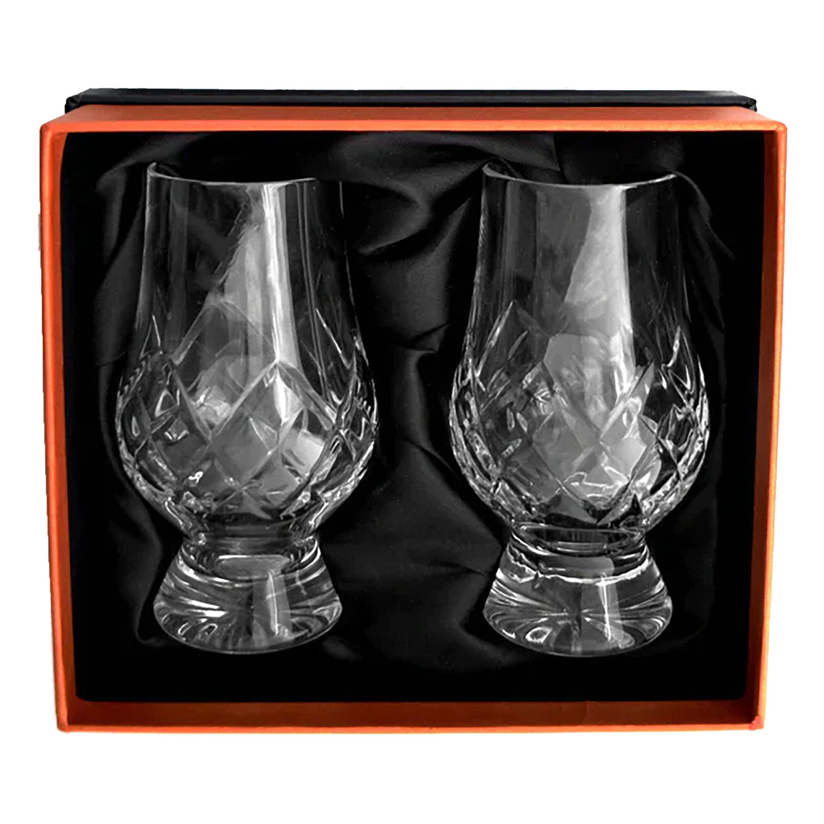 Glencairn Crystal Cut Tartan Whisky Glass (2 Pack in Presentation Box)