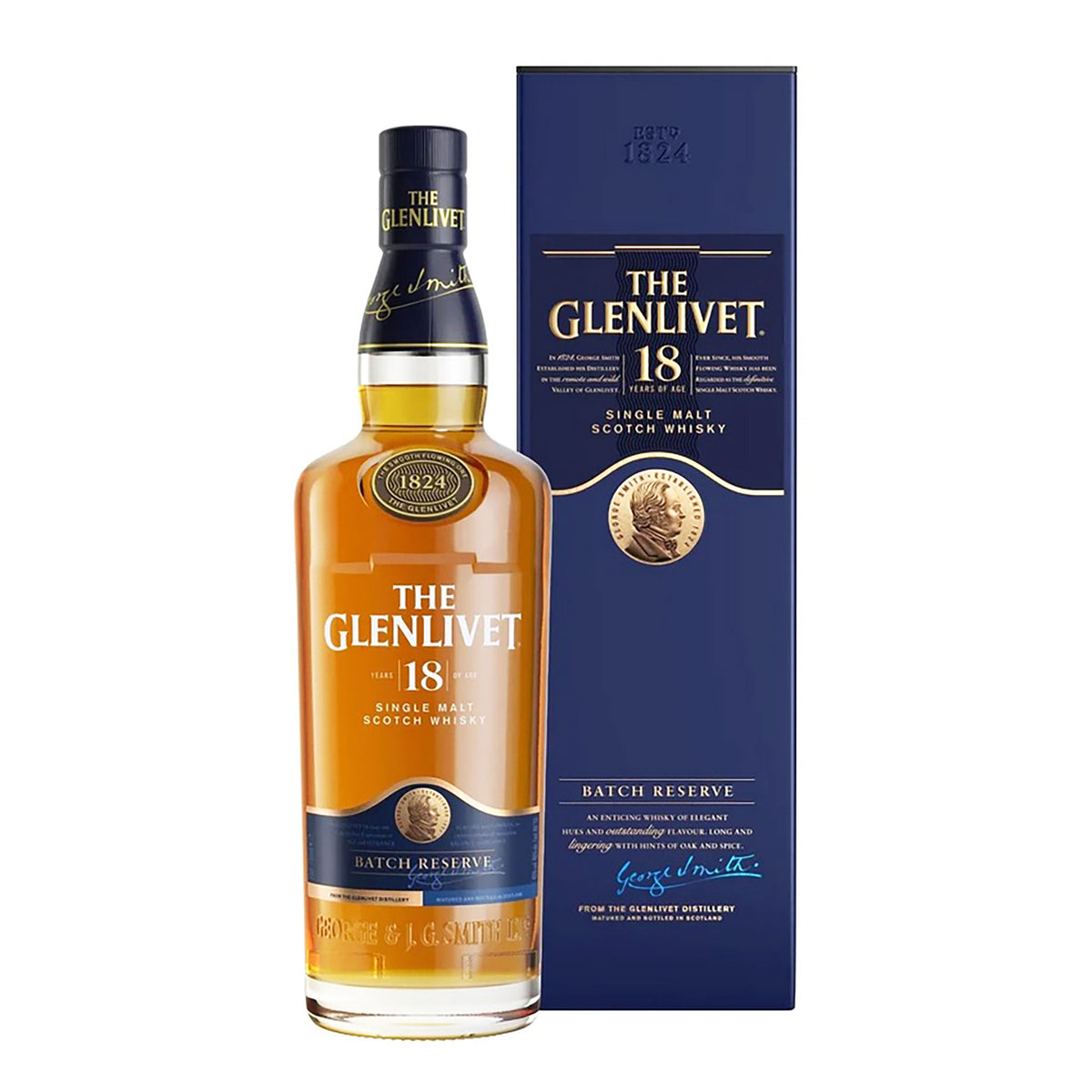 The Glenlivet 18 Year Old Single Malt Scotch Whisky 700ml