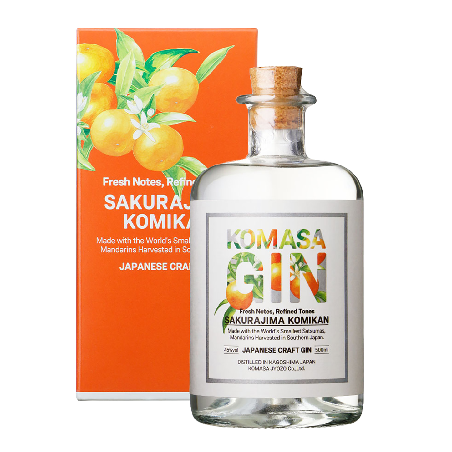 Komasa Komikan (Mandarin) Japanese Gin 500ml