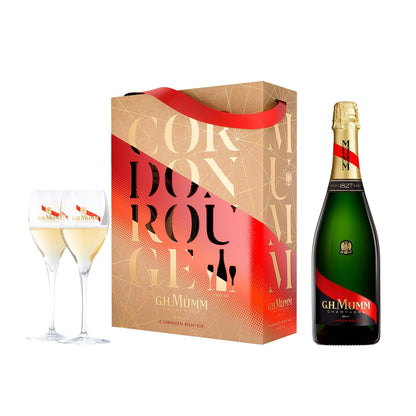 G.H. Mumm Cordon Rouge Brut NV Twin Flute Gift Pack