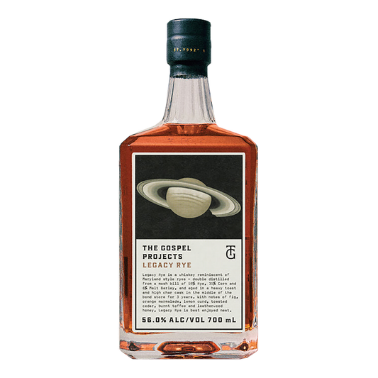 The Gospel Projects Legacy Rye Whiskey 700ml
