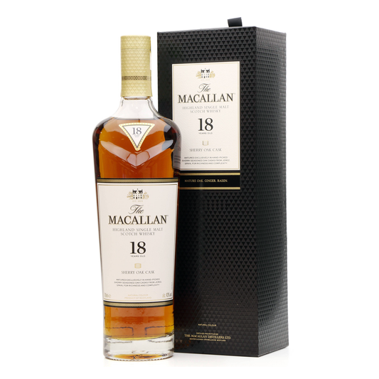 The Macallan Sherry Oak Cask 18 Years Old Single Malt Scotch Whisky 700ml (2023 Release)