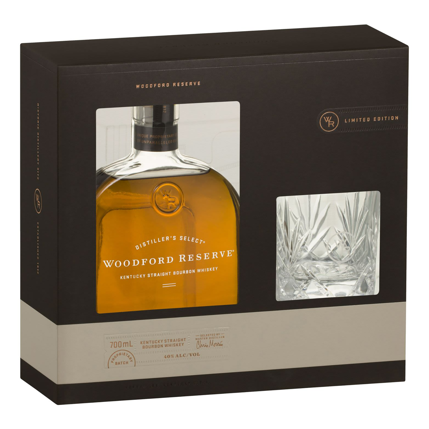 Woodford Reserve Kentucky Straight Bourbon Whiskey 700ml + Glass Pack