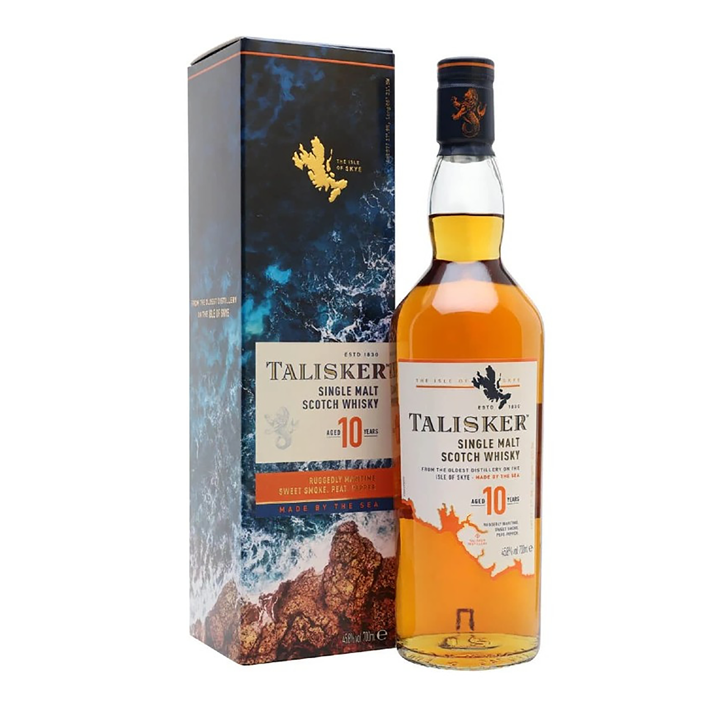 Talisker 10 Year Old Single Malt Scotch Whisky 700ml - CBD Cellars