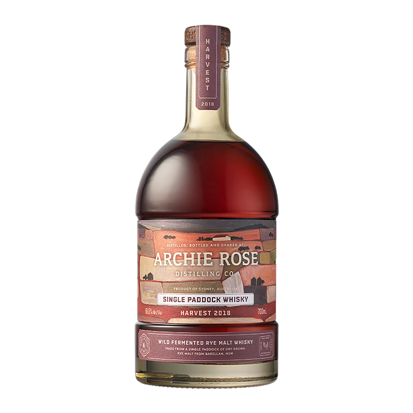Archie Rose Distilling Co. Single Paddock Rye Malt Whisky Harvest 2018 700ml