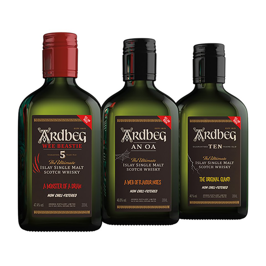 Ardbeg Monsters of Smoke Limited Edition Single Malt Scotch Whisky Tasting Pack (3x200ml)