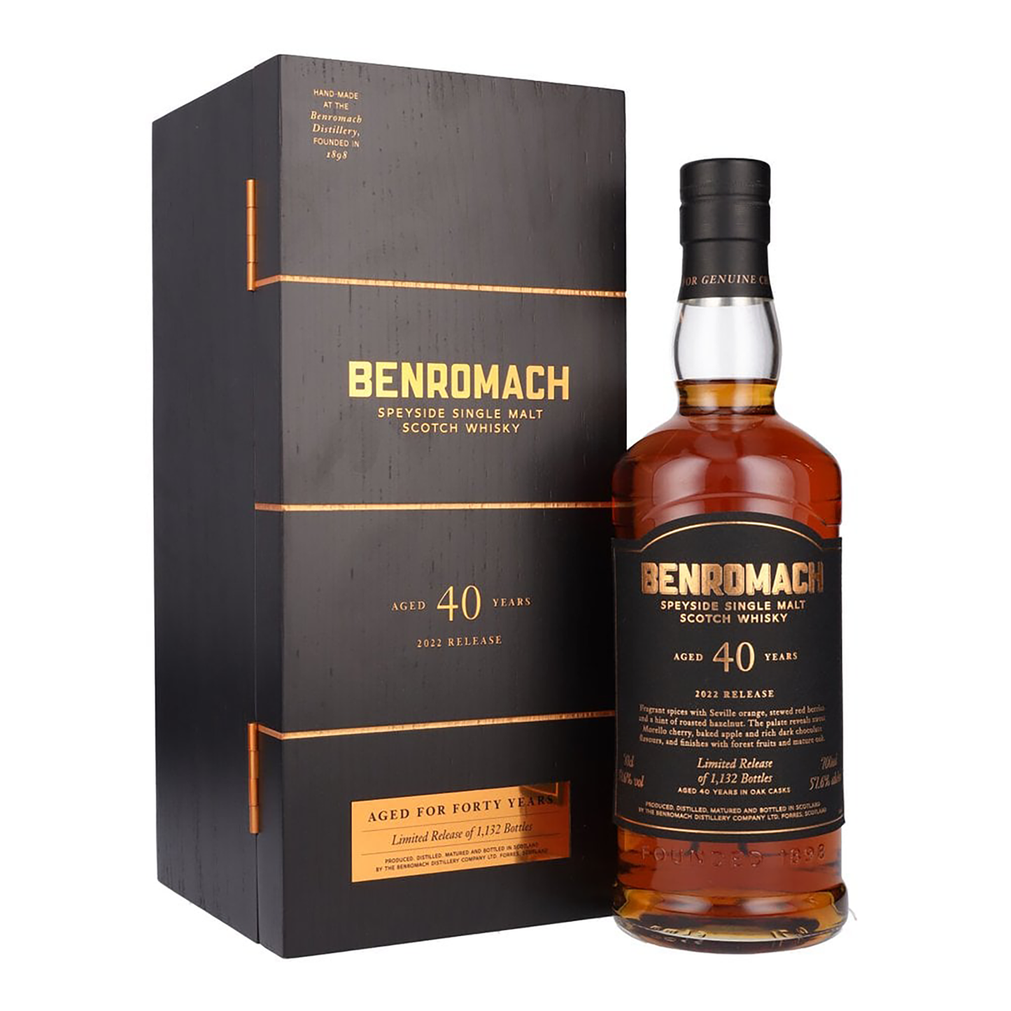 Benromach Heritage 40 Year Old Single Malt Scotch Whisky 700ml (2022 Release)